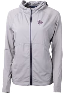 Cutter and Buck TCU Horned Frogs Womens Grey Adapt Eco Light Weight Jacket