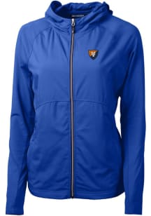 Cutter and Buck Illinois Fighting Illini Womens Blue Adapt Eco Light Weight Jacket