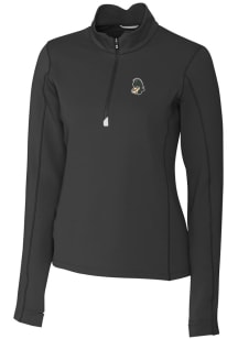 Cutter and Buck Michigan State Spartans Womens Black Vault Traverse Qtr Zip