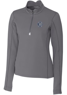 Cutter and Buck Penn State Nittany Lions Womens Grey Vault Traverse Qtr Zip