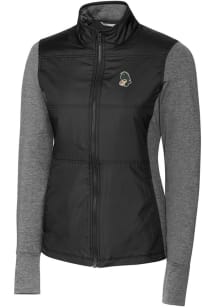Cutter and Buck Michigan State Spartans Womens Black Vault Stealth Medium Weight Jacket
