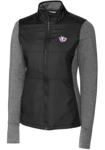Cutter and Buck TCU Horned Frogs Womens Black Vault Stealth Hybrid Quilted Medium Weight Jacket