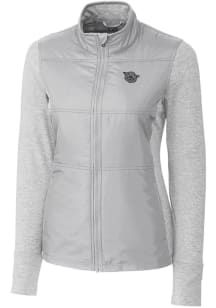 Cutter and Buck Cincinnati Bearcats Womens Grey Vault Stealth Hybrid Quilted Medium Weight Jacket