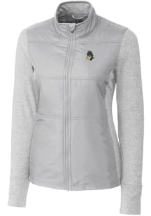 Cutter and Buck Michigan State Spartans Womens Grey Vault Stealth Medium Weight Jacket