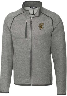 Cutter and Buck Grambling State Tigers Mens Grey Mainsail Sweater Big and Tall Light Weight Jacket