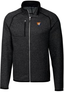Cutter and Buck Illinois Fighting Illini Mens Charcoal Mainsail Sweater Big and Tall Light Weight..