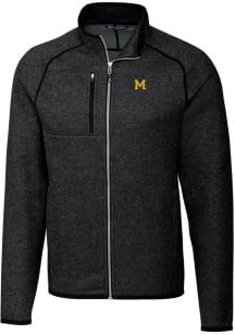 Cutter and Buck Michigan Wolverines Mens Charcoal Mainsail Sweater Big and Tall Light Weight Jacke..