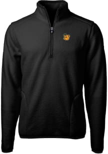 Cutter and Buck Baylor Bears Mens Black Cascade Eco Sherpa Big and Tall Qtr Zip