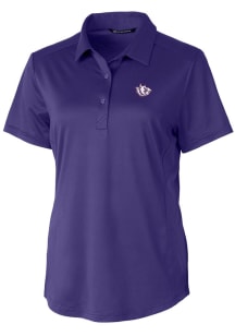 Cutter and Buck TCU Horned Frogs Womens Purple Vault Prospect Textured Short Sleeve Polo Shirt