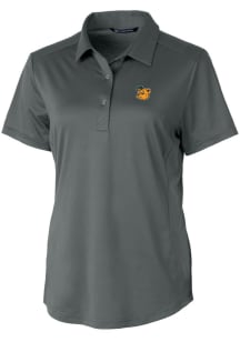 Cutter and Buck Baylor Bears Womens Anthracite Vault Prospect Short Sleeve Polo Shirt