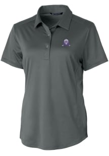 Cutter and Buck Northwestern Wildcats Womens Grey Vault Prospect Short Sleeve Polo Shirt