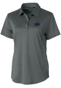 Cutter and Buck Old Dominion Monarchs Womens Anthracite Prospect Textured Short Sleeve Polo Shirt