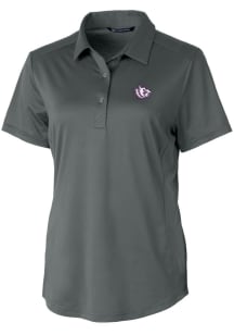 Cutter and Buck TCU Horned Frogs Womens Grey Vault Prospect Textured Short Sleeve Polo Shirt