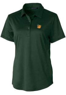 Cutter and Buck Baylor Bears Womens Green Vault Prospect Short Sleeve Polo Shirt