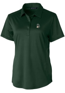 Cutter and Buck Michigan State Spartans Womens Green Vault Prospect Short Sleeve Polo Shirt