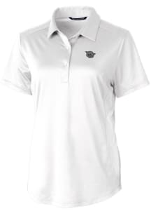 Cutter and Buck Cincinnati Bearcats Womens White Vault Prospect Textured Short Sleeve Polo Shirt