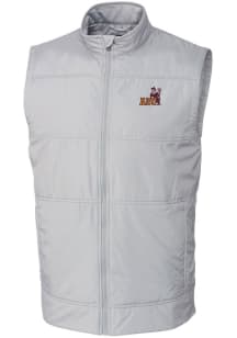Cutter and Buck Arizona State Sun Devils Mens Grey Stealth Hybrid Quilted Sleeveless Jacket