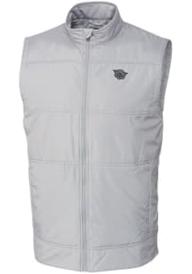 Cutter and Buck Cincinnati Bearcats Mens Grey Stealth Hybrid Quilted Sleeveless Jacket
