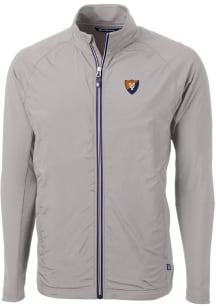 Cutter and Buck Illinois Fighting Illini Mens Grey Adapt Eco Light Weight Jacket