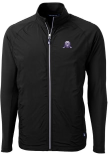 Cutter and Buck Northwestern Wildcats Mens Black Adapt Eco Light Weight Jacket