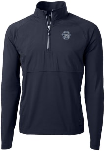 Cutter and Buck Penn State Nittany Lions Mens Navy Blue Vault Adapt Eco Hybrid Long Sleeve Qtr Zip..