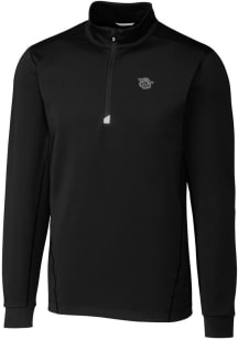 Cutter and Buck Cincinnati Bearcats Mens Black Vault Traverse Long Sleeve Qtr Zip Pullover