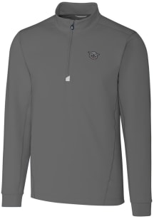 Cutter and Buck Cincinnati Bearcats Mens Grey Vault Traverse Long Sleeve Qtr Zip Pullover