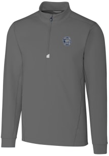 Cutter and Buck Penn State Nittany Lions Mens Grey Vault Traverse Long Sleeve Qtr Zip Pullover