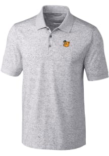 Cutter and Buck Baylor Bears Mens Anthracite Advantage Space Dye Short Sleeve Polo