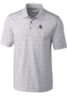 Cutter and Buck Michigan State Spartans Mens Grey Vault Advantage Space Dye Short Sleeve Polo