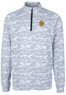 Cutter and Buck Missouri Tigers Mens Charcoal Vault Traverse Camo Long Sleeve Qtr Zip Pullover