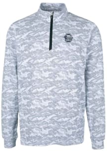 Cutter and Buck Penn State Nittany Lions Mens Charcoal Vault Traverse Camo Long Sleeve Qtr Zip Pul..
