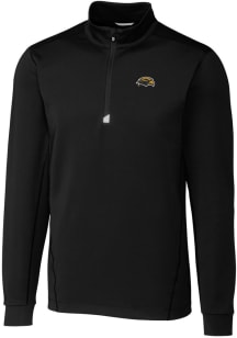 Cutter and Buck Southern Mississippi Golden Eagles Mens Black Traverse Stretch Big and Tall Qtr Zi..