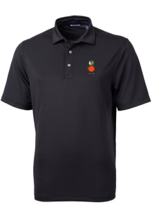 Cutter and Buck UCF Knights Mens Black Vault Virtue Eco Pique Short Sleeve Polo