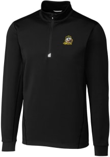 Cutter and Buck Oregon Ducks Mens Black Traverse Stretch Big and Tall Qtr Zip