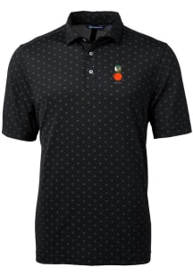 Cutter and Buck UCF Knights Mens Black Vault Virtue Eco Pique Tile Short Sleeve Polo