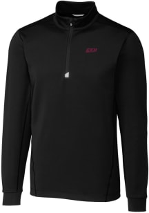 Cutter and Buck Eastern Kentucky Colonels Mens Black Traverse Stretch Big and Tall Qtr Zip