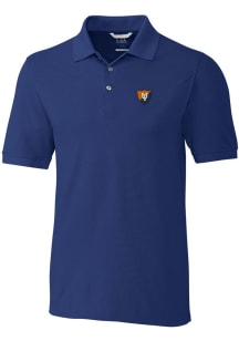 Cutter and Buck Illinois Fighting Illini Mens Blue Advantage Short Sleeve Polo