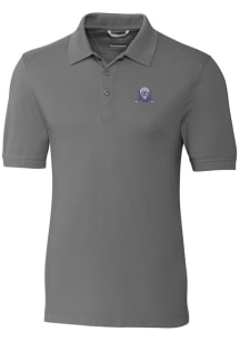 Cutter and Buck Northwestern Wildcats Mens Grey Vault Advantage Short Sleeve Polo