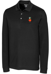 Cutter and Buck UCF Knights Mens Black Vault Advantage Long Sleeve Polo Shirt