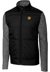 Cutter and Buck Baylor Bears Mens Black Stealth Hybrid Quilted Medium Weight Jacket