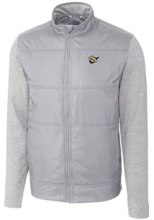 Cutter and Buck West Virginia Mountaineers Mens Grey Vault Stealth Medium Weight Jacket