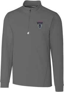 Cutter and Buck Howard Bison Mens Grey Traverse Stretch Big and Tall Qtr Zip