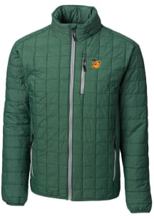 Cutter and Buck Baylor Bears Mens Green Rainier PrimaLoft Puffer Filled Jacket