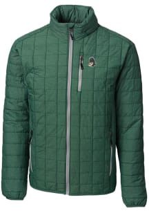 Cutter and Buck Michigan State Spartans Mens Green Rainier PrimaLoft Puffer Filled Jacket