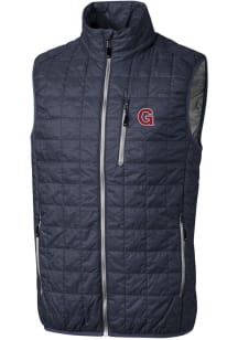 Cutter and Buck Gonzaga Bulldogs Mens Anthracite Vault Rainier PrimaLoft Sleeveless Jacket