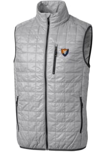 Cutter and Buck Illinois Fighting Illini Mens Grey Vault Rainier PrimaLoft Sleeveless Jacket