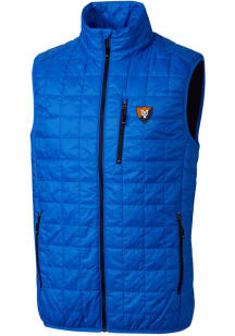 Cutter and Buck Illinois Fighting Illini Mens Blue Rainier PrimaLoft Puffer Sleeveless Jacket