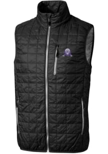 Cutter and Buck Northwestern Wildcats Mens Black Vault Rainier PrimaLoft Sleeveless Jacket