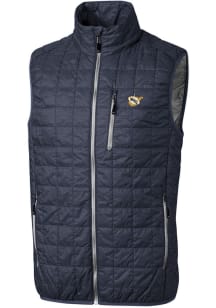 Cutter and Buck West Virginia Mountaineers Mens Anthracite Vault Rainier PrimaLoft Sleeveless Jack..